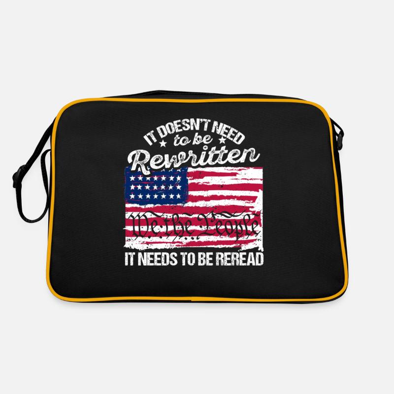 Vintage US American Flag It Needs To Be Reread We Retro Bag