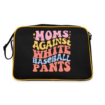 Moms Against White Baseball Pants - Retro Bag - black/gold - Back