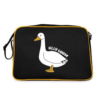 Silly Goose poison - Retro Bag - black/gold - Back