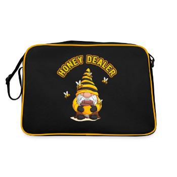 Marchand de miel Apiculteur Abeilles Abeilles mellifères Apiculture - Sac Retro - noir/or - Dos