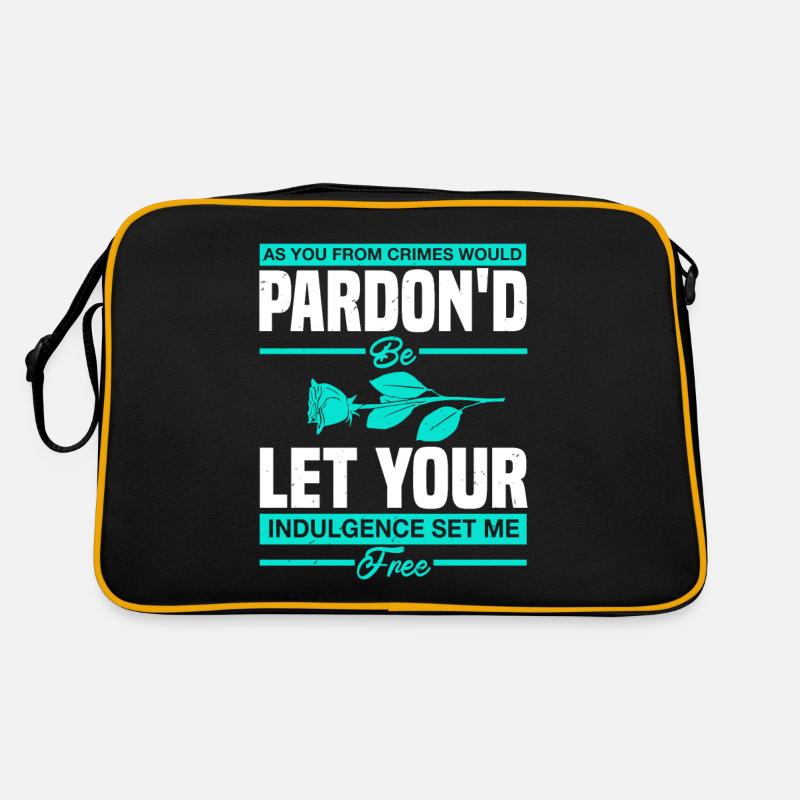 VERZEIHEN SIE, LASST EUCH FREI Retro Tasche