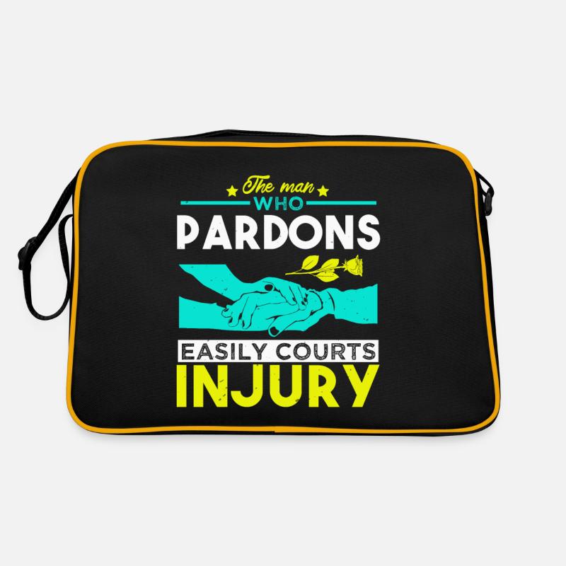 PARDON EASILY COURTS INJURY Retro Bag