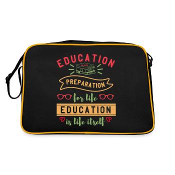 PRÉPARTIE DE L’ÉDUCATION - Sac Retro - noir/or - Dos