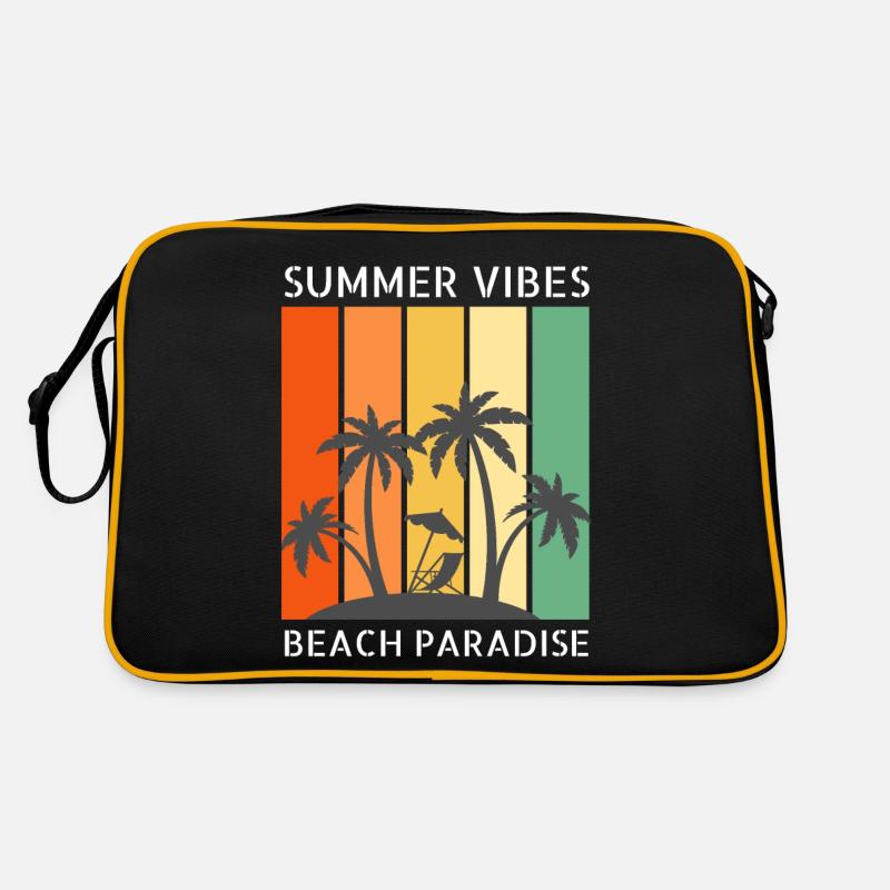 Summer vibes - Summer, Holidays, Beach Retro Bag