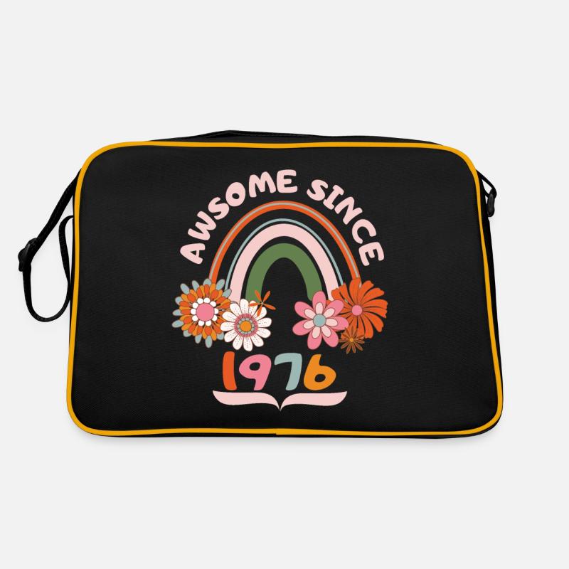 Retro-Stil Geburtstag, geboren 1976 vintage Spruch Retro Tasche