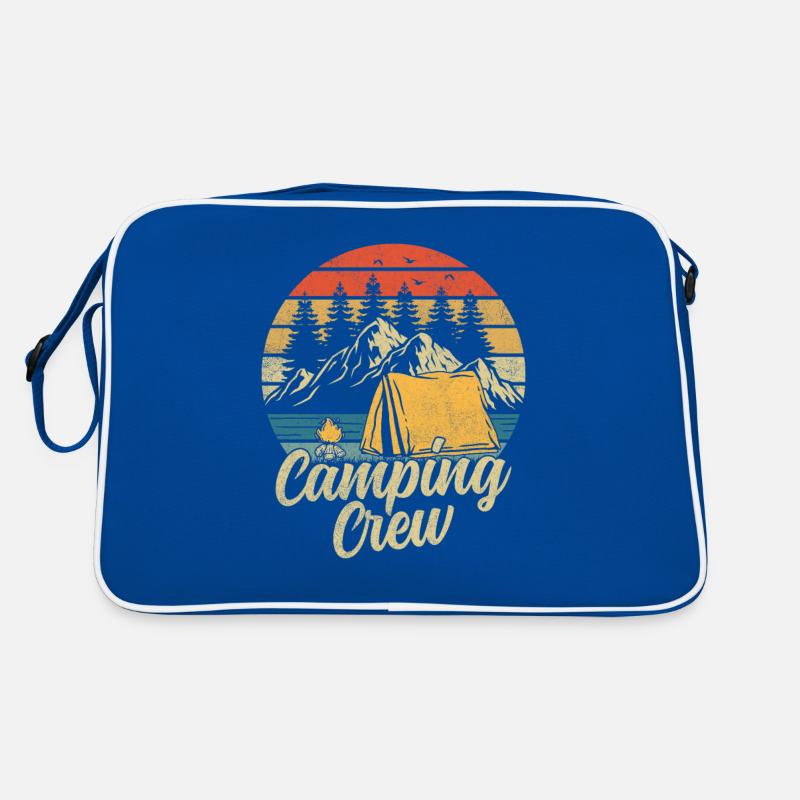 Camping Crew Campinggruppe Passender Retro Tasche