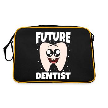 Future Dentist Zukünftiger Zahnarzt - Retro Bag - black/gold - Back
