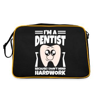 I'm A Dentist - Retro Bag - black/gold - Back