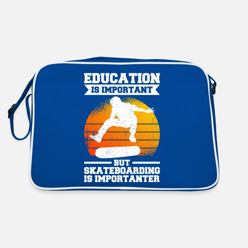 Le skateboard est plus important Sac Retro