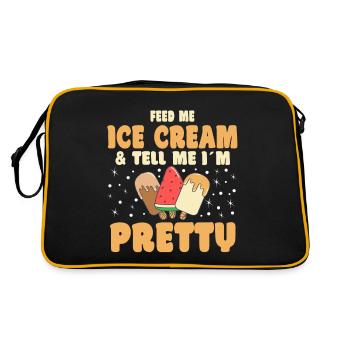 Nourrissez-moi de crème glacée et dites-moi dans un joli dessert - Sac Retro - noir/or - Dos