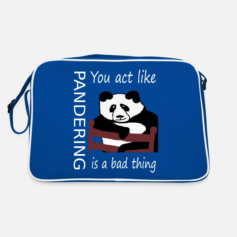 Anbiedern ist keine schlechte Sache, wenn Sie ein Panda sind Retro Tasche