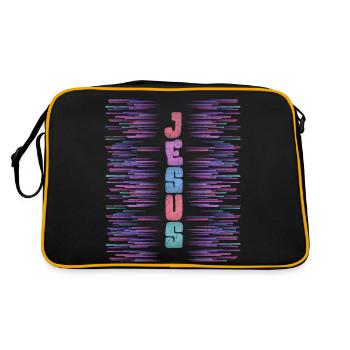 Jesus Christ, Christians - Retro Bag - black/gold - Back