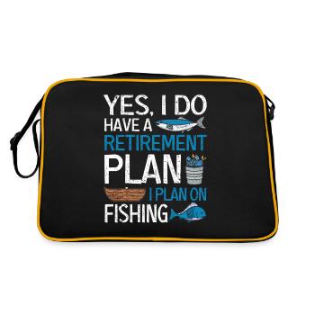 Oui, j’ai un plan de retraite, j’ai l’intention de - Sac Retro - noir/or - Dos