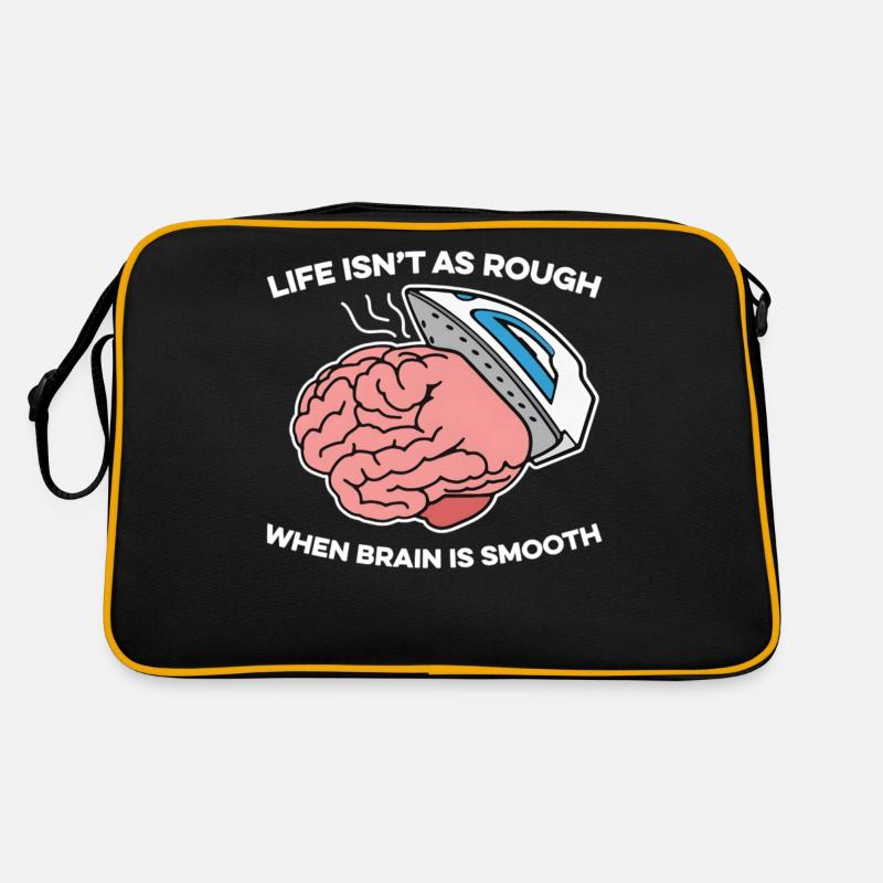 Life Isn't As Rough, When Brain Is Smooth Retro Bag