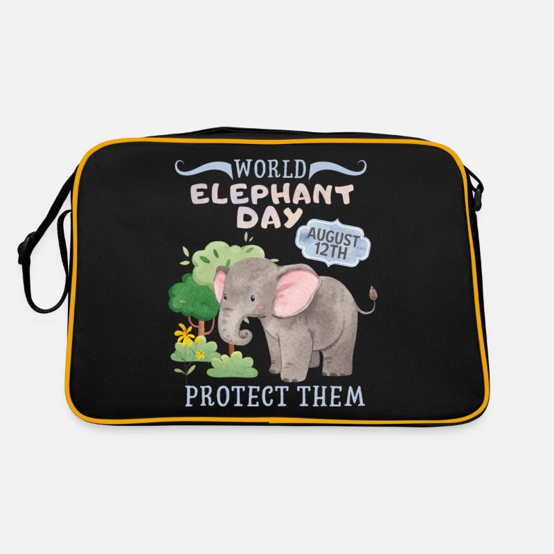 Sauvez les éléphants, Jour de l’éléphant, Éléphant Sac Retro