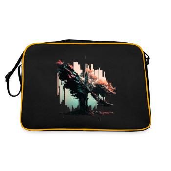 Japanese Tree of Life - Retro Bag - black/gold - Back