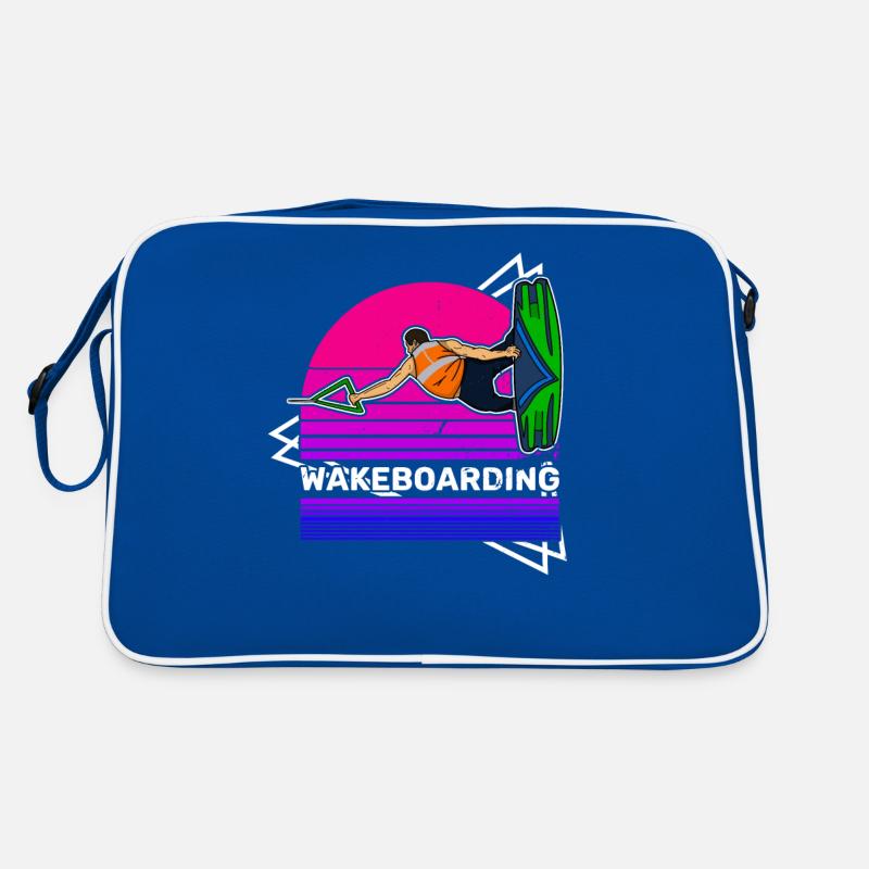 Wakeboarder instructors surfboard Retro Tasche