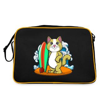 Planche de surf Cat Lovers Surfers - Sac Retro - noir/or - Dos