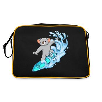 Planche de surf Koala Lovers Animal Koala Bear - Sac Retro - noir/or - Dos