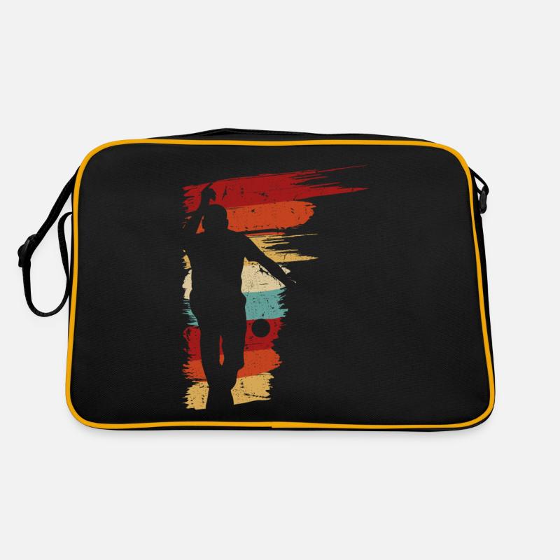 Bocci Player Graphic, Retro Bocce Ball Retro Tasche