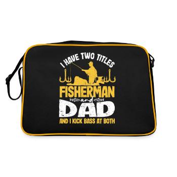 J’ai deux titres Fischer et père et moi - Sac Retro - noir/or - Dos