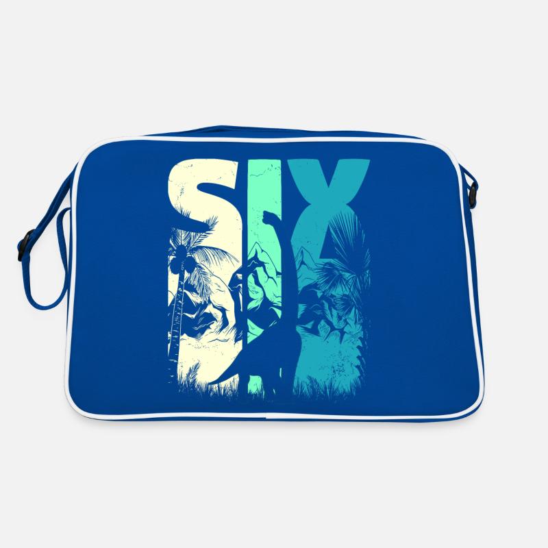 Brachiosaurus 6 years old Boy 6th birthday Retro Bag