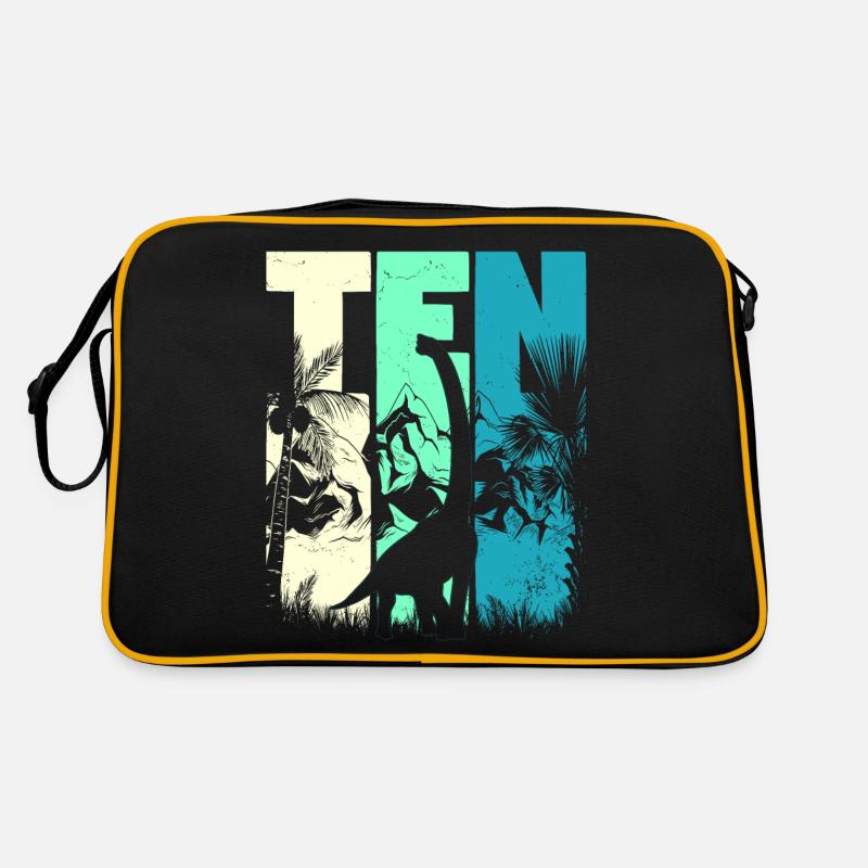 Brachiosaurus 10 years old Boy 10th birthday Retro Bag