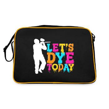 Let's Dye Today Silhouette Team Athletes - Retro Bag - black/gold - Back
