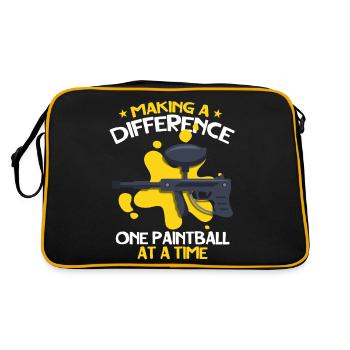 Making a difference to a team athlete - Retro Bag - black/gold - Back