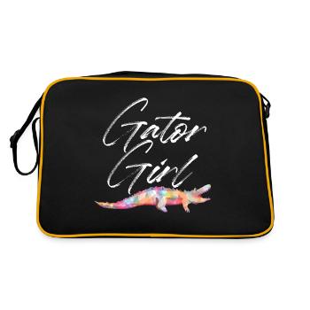 Gator Girl | Alligator - Sac Retro - noir/or - Dos
