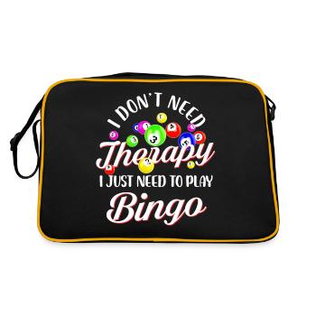 I Don't Need Therapy I Just need Bingo - Retro Bag - black/gold - Back