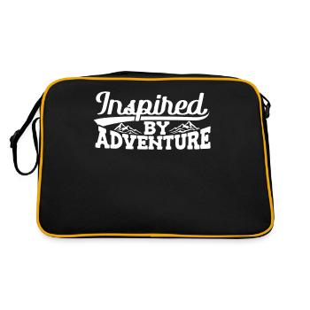 Inspiré par Abenteuer Berg Camping Wanderer - Sac Retro - noir/or - Dos