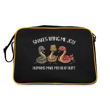 Snake Owner - Retro Bag - black/gold - Back