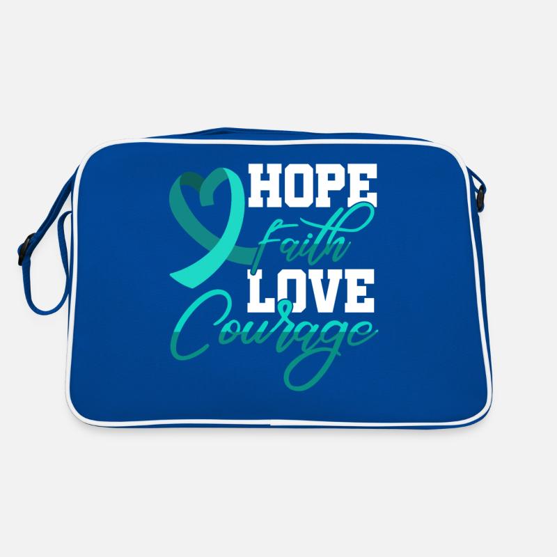 Hope Faith Love Courage Pstd Stress Awareness Retro Bag