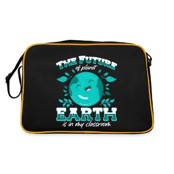 L’avenir de la planète Terre est dans le mien - Sac Retro - noir/or - Dos