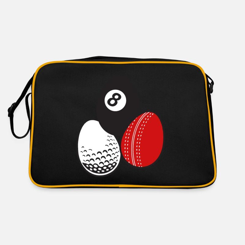 Queue Sport Billard Cricket Golf Ostereier Bälle Retro Tasche