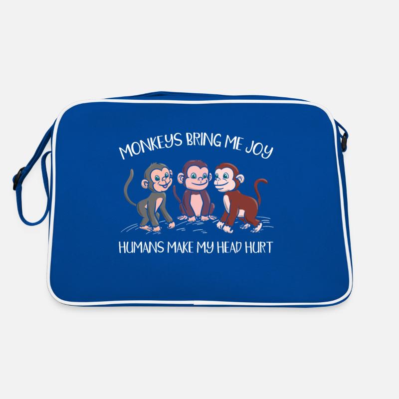 Animal Monkey Wildlife Monkey Whisperer Retro Bag