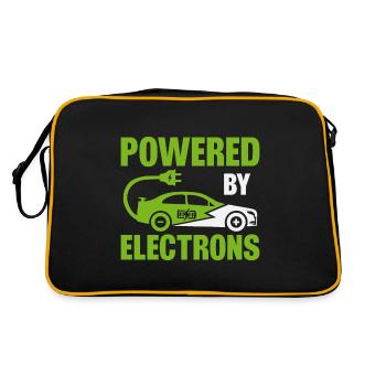 Electric vehicle Electric car with electron drive - Retro Bag - black/gold - Back