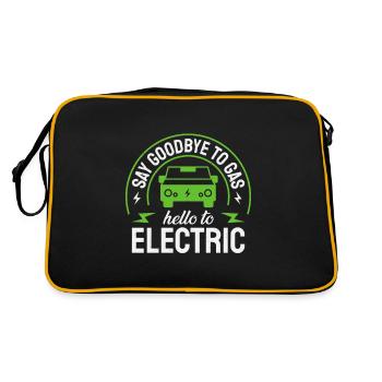 Electric vehicle: Goodbye gas, goodbye electric car - Retro Bag - black/gold - Back
