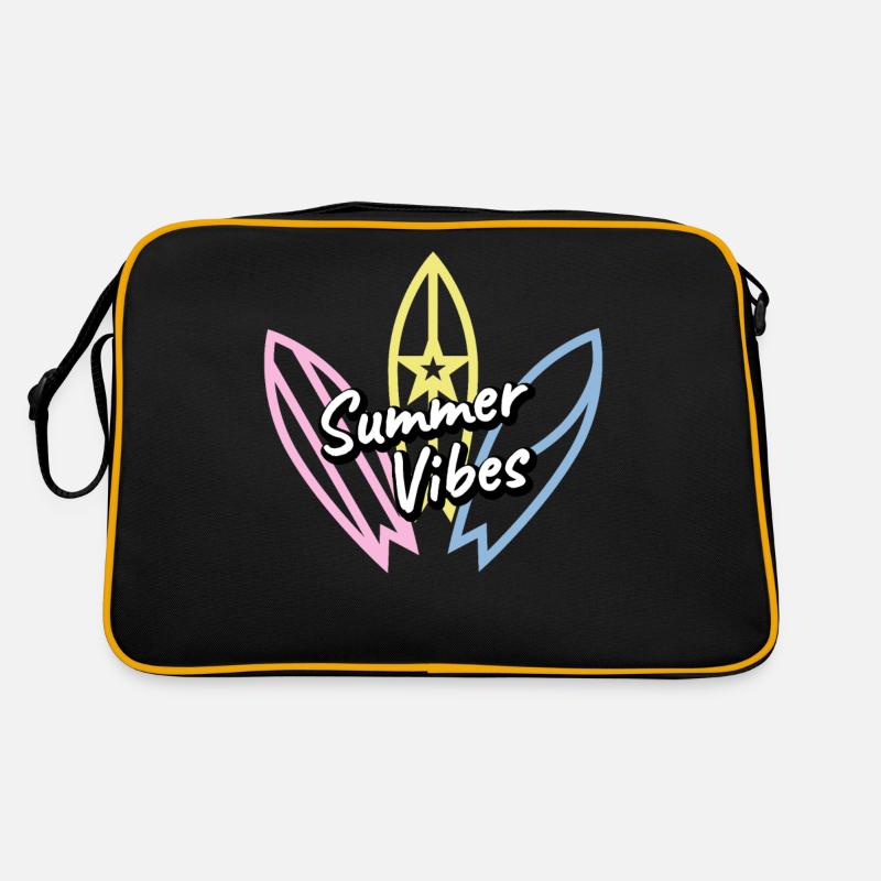 Summer Vibes - cooler Spruch für Surfer Retro Tasche