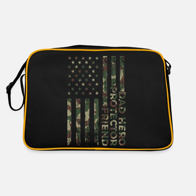 Daddy Hero Protector Patriotic American Retro Bag