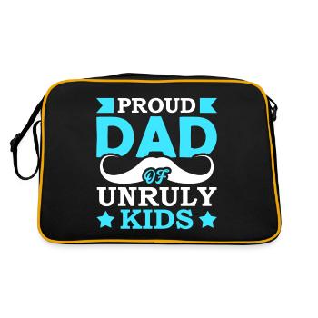 Fier père d’enfants indisciplinés - Sac Retro - noir/or - Dos