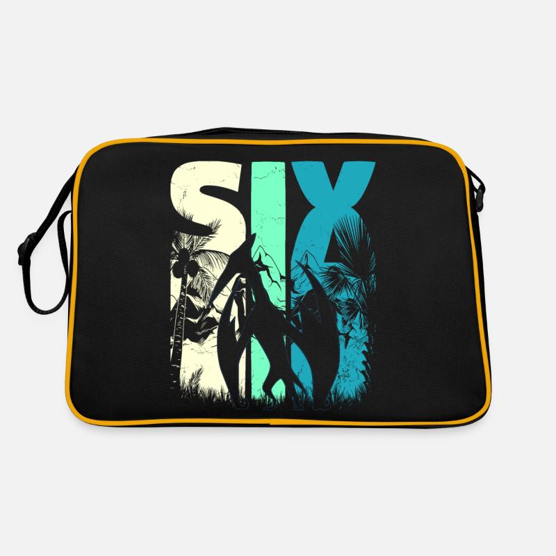 Ptérodactyle 6 ans garçon 6ème anniversaire rétro Sac Retro