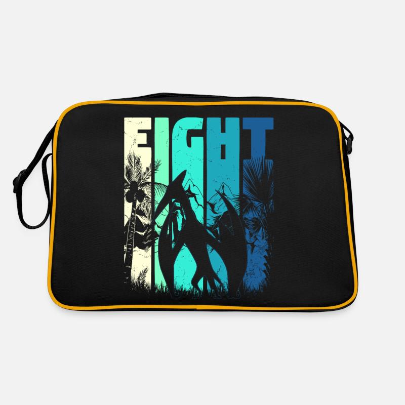 Ptérodactyle 8 ans garçon 8ème anniversaire rétro Sac Retro