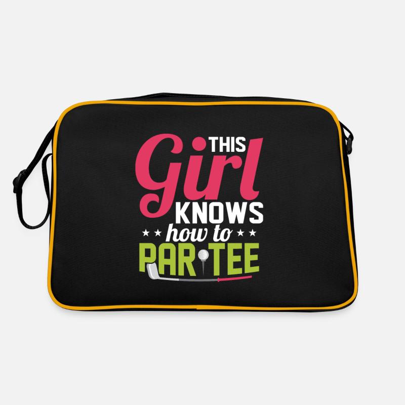 This Girl Knows How To Par Tee Golfing Golf Retro Bag