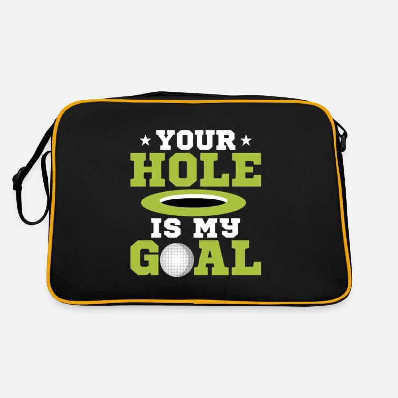Your Hole Is My Goal Golfing Golf Retro Bag