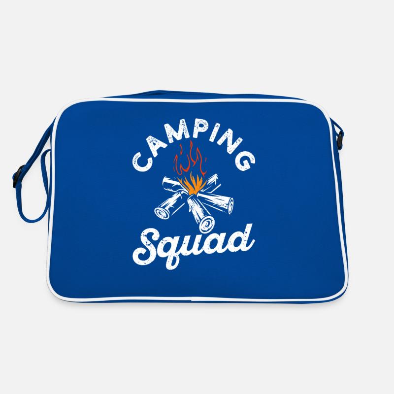 Camping Squad Funny Campfire Hiking Mountain Retro Bag