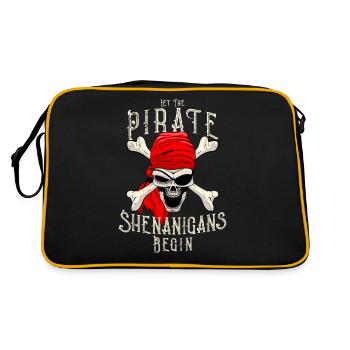 Que les manigances des pirates commencent pour Gasparilla - Sac Retro - noir/or - Dos