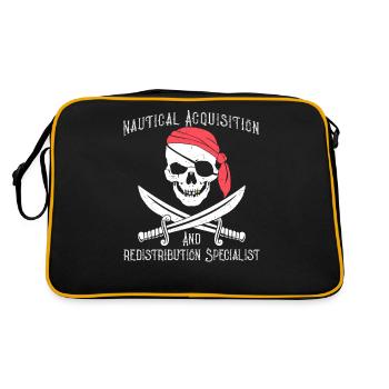 Pirate Acquisition And Redistribution Specialist - Retro Bag - black/gold - Back