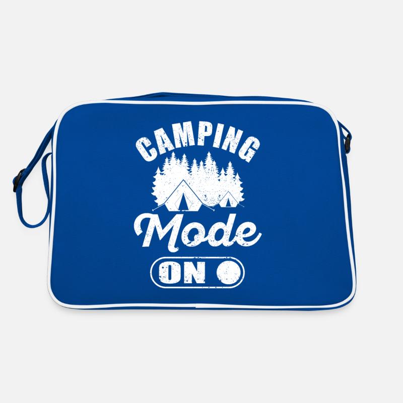 Camping Mode On Camper Hiking Mountains Climbing Retro Bag